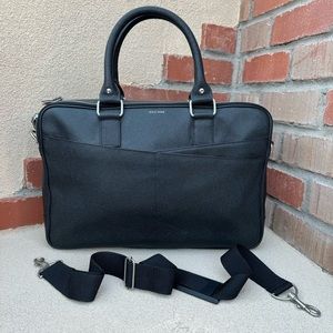 Cole Haan✈️American Airlines Limited Edition Leather Trolly briefcase in Black